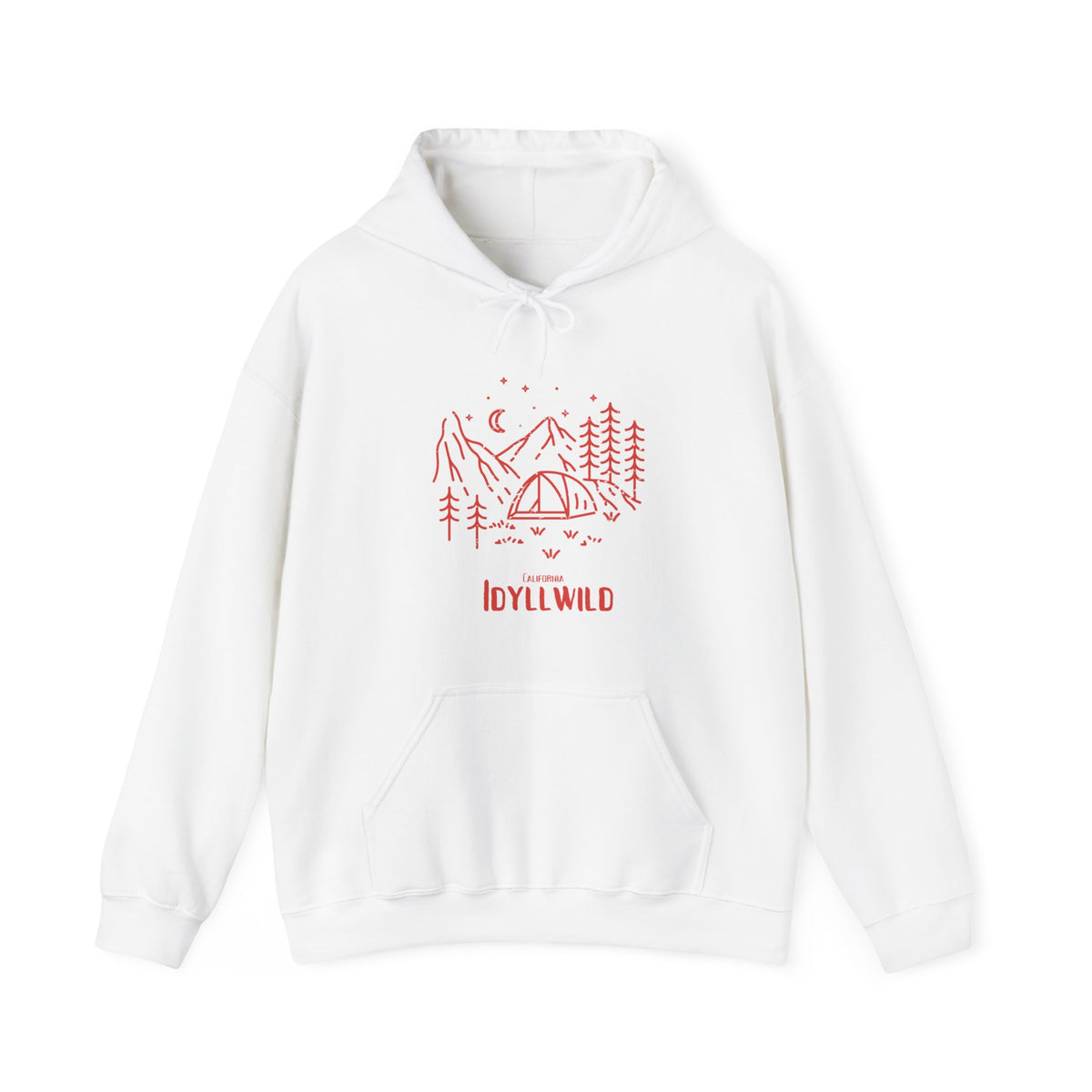 Unisex Heavy Blend™ Hooded Sweatshirt Camping RED