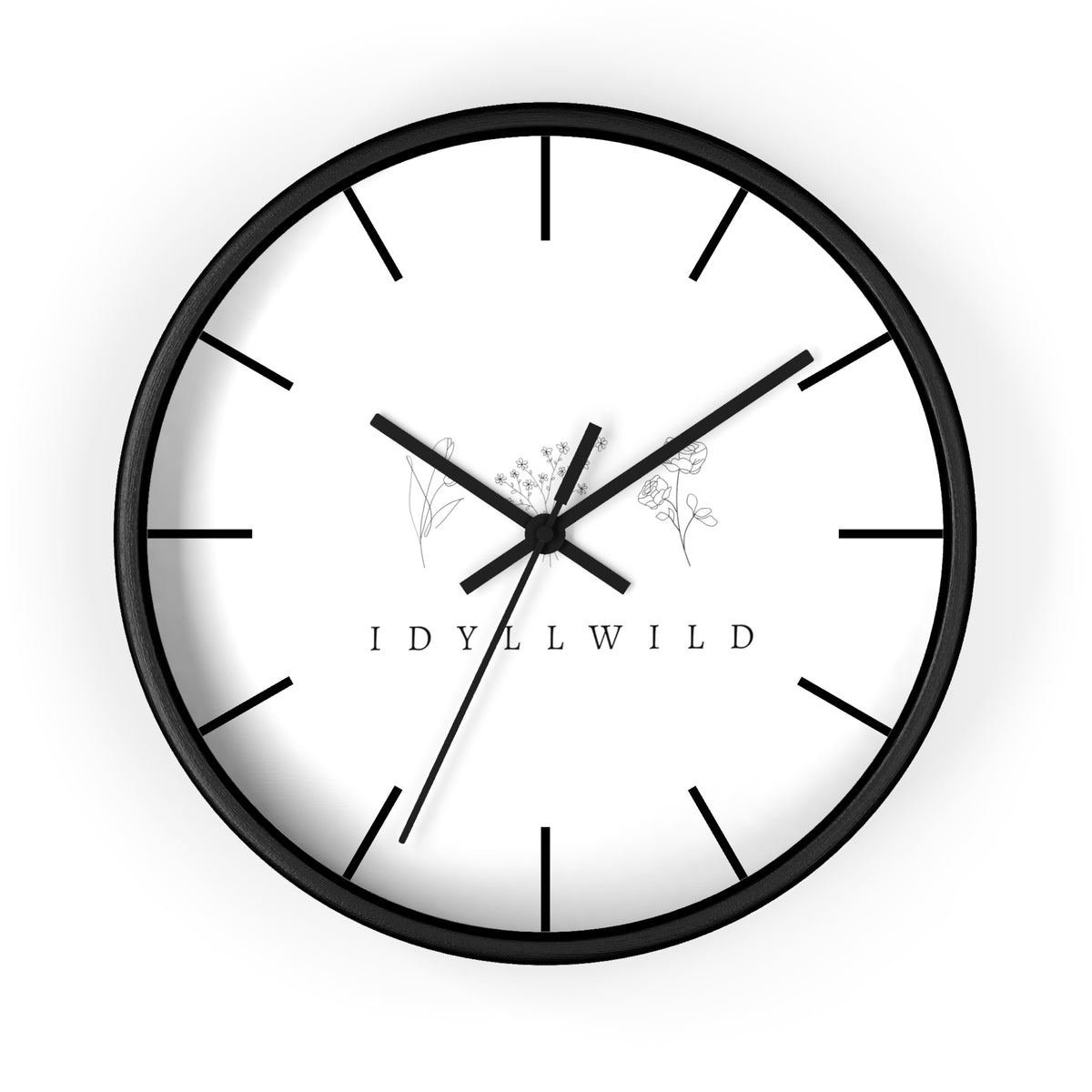 Wall Clock Idyllwild Boho Floral