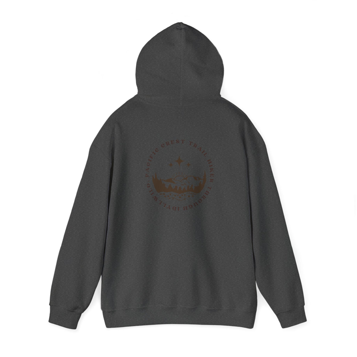 Pacific Trail Hiker through Idyllwild BrownText Hoodie