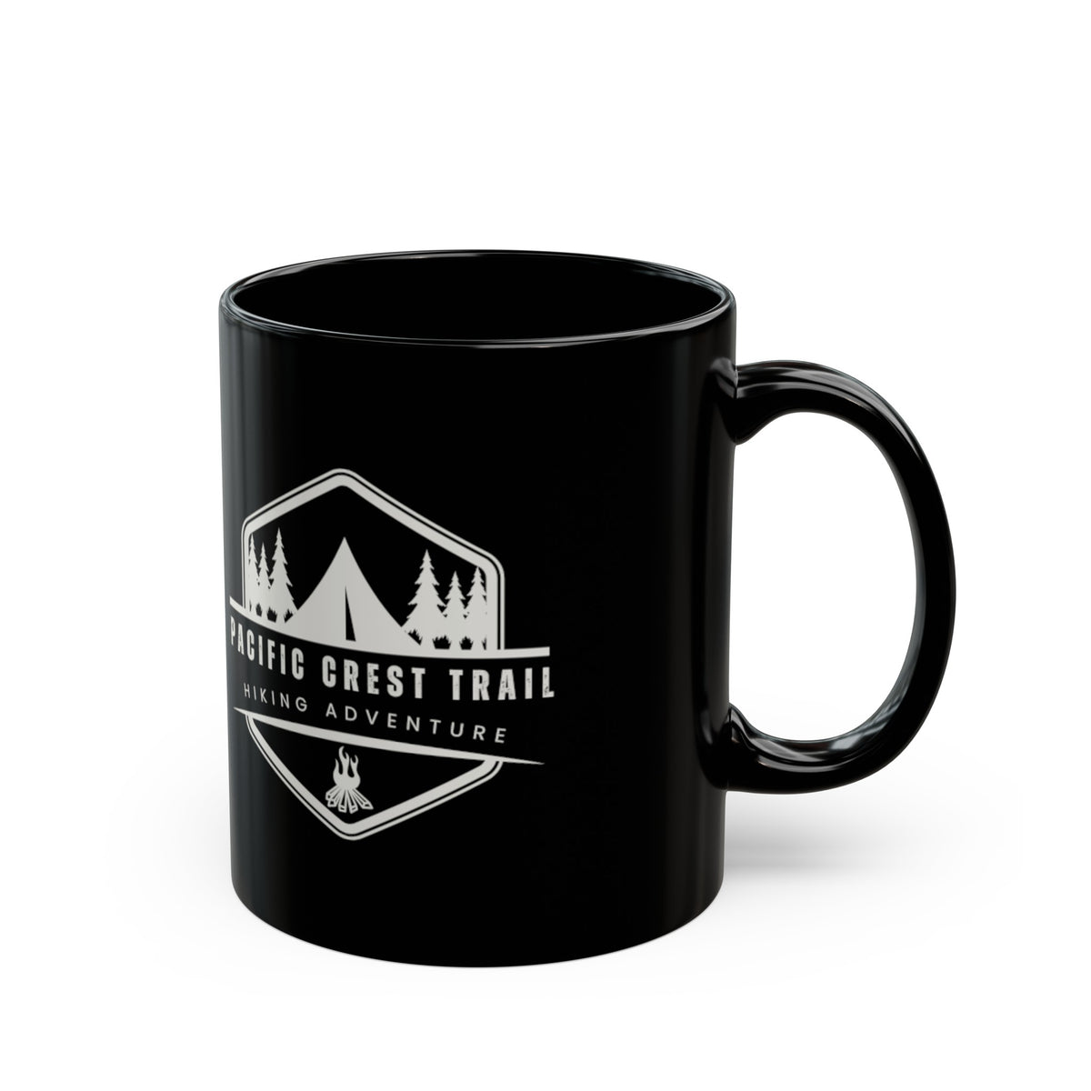 Pacific Crest Trail Hiking Adventrue Black Coffee Tea Mug