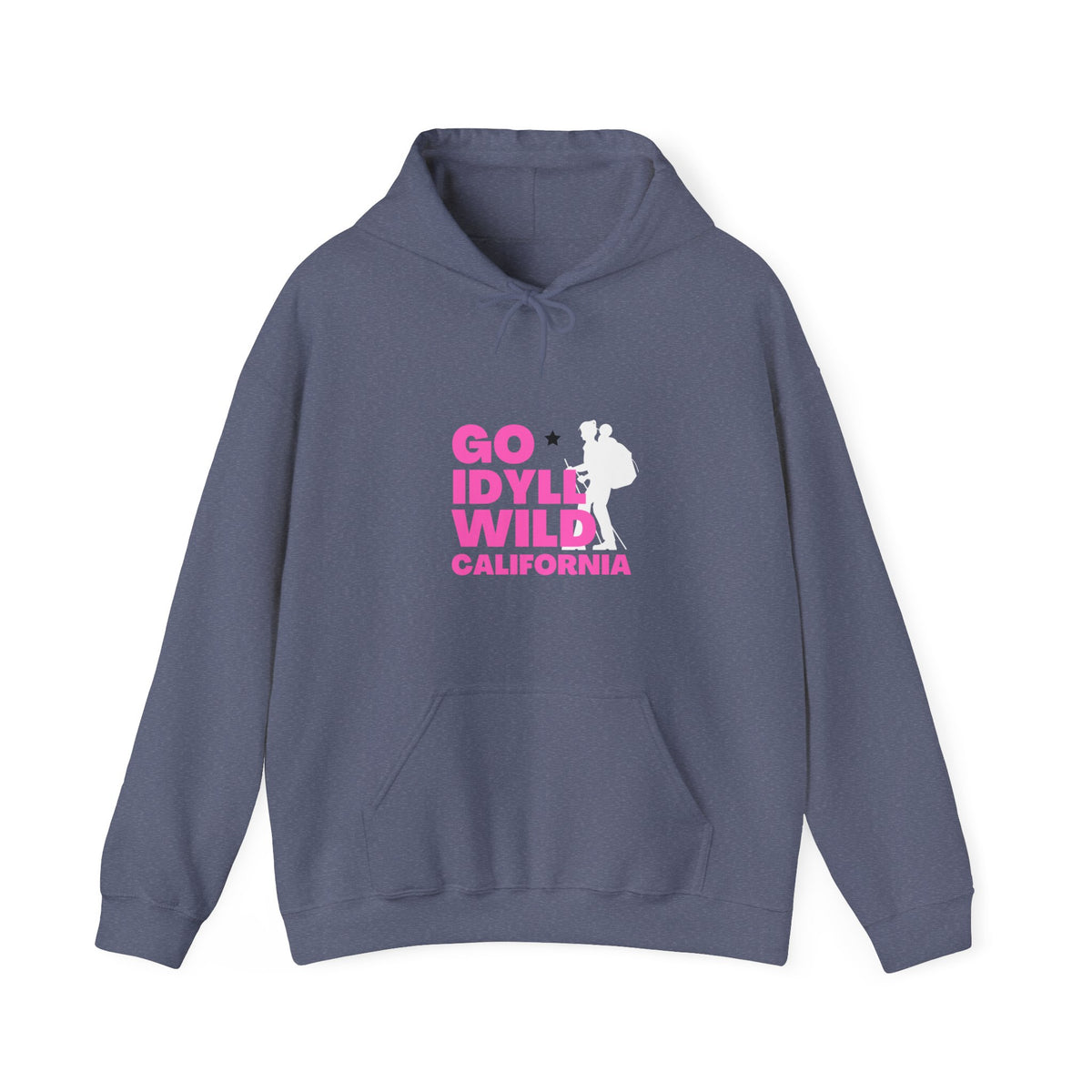 Idyllwild Mom Hiker Pink Text Hoodie