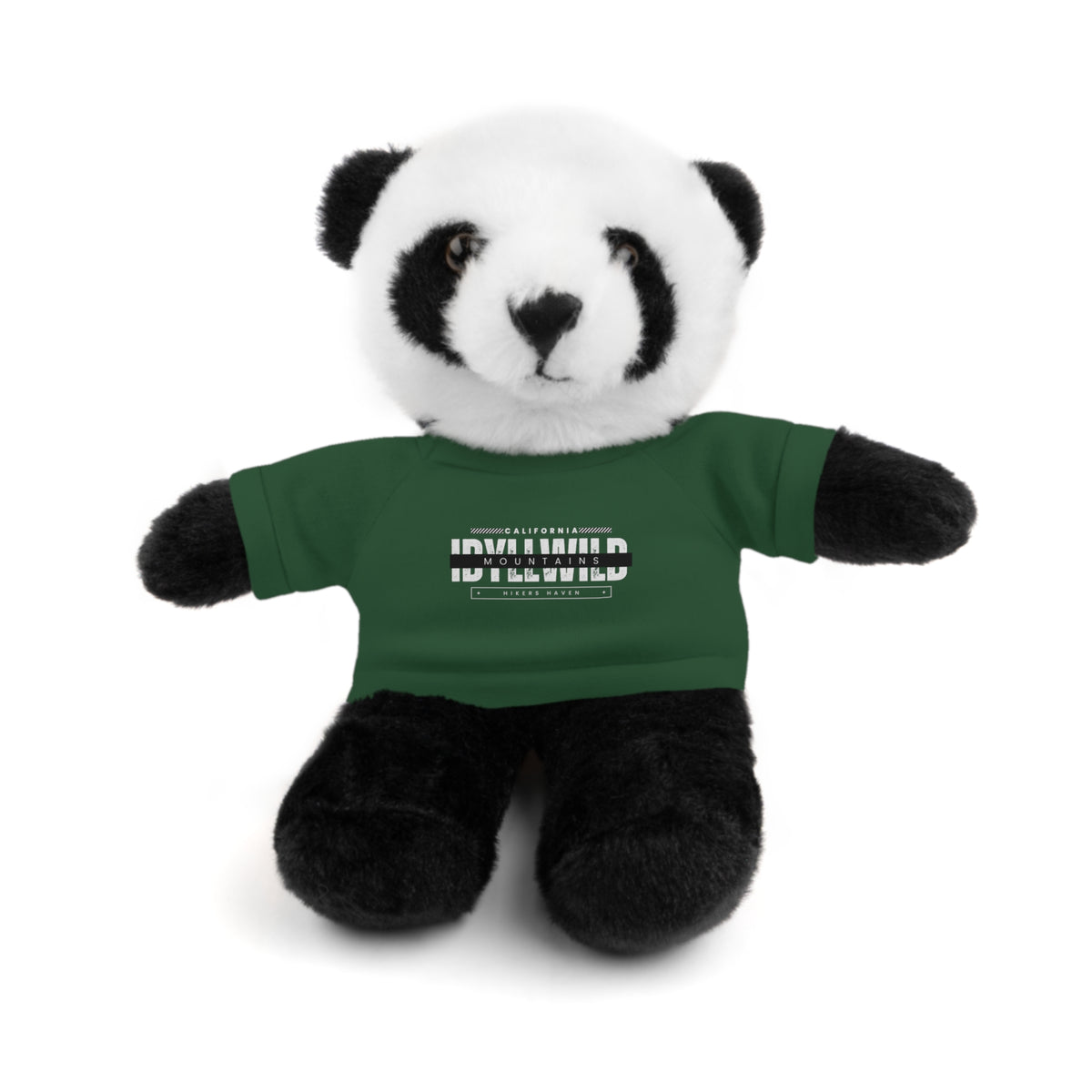 Stuffed Animals with Tee Idyllwild Hikers Haven Badge