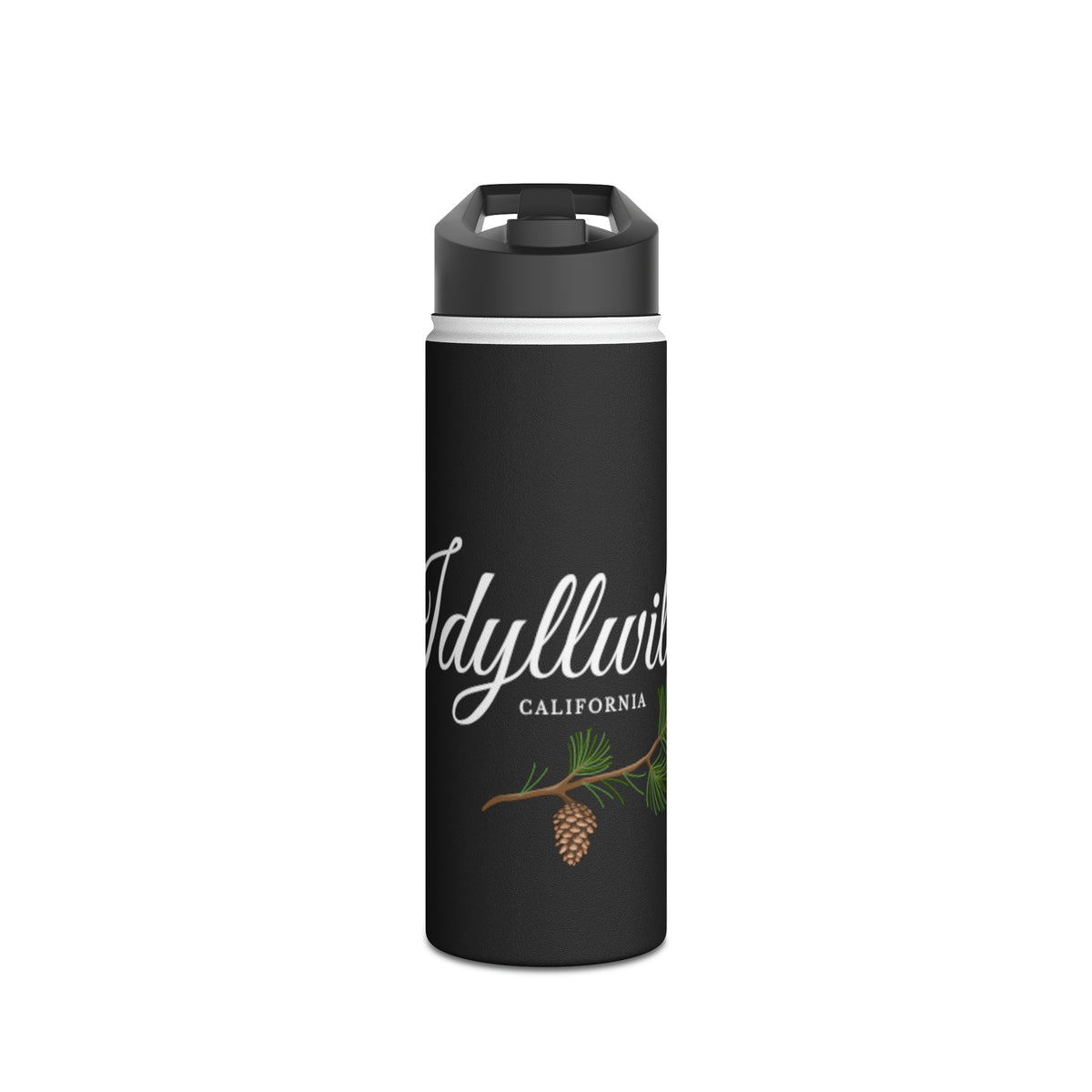 Stainless Steel Water Bottle, Standard Lid Idyllwild Classy Pine