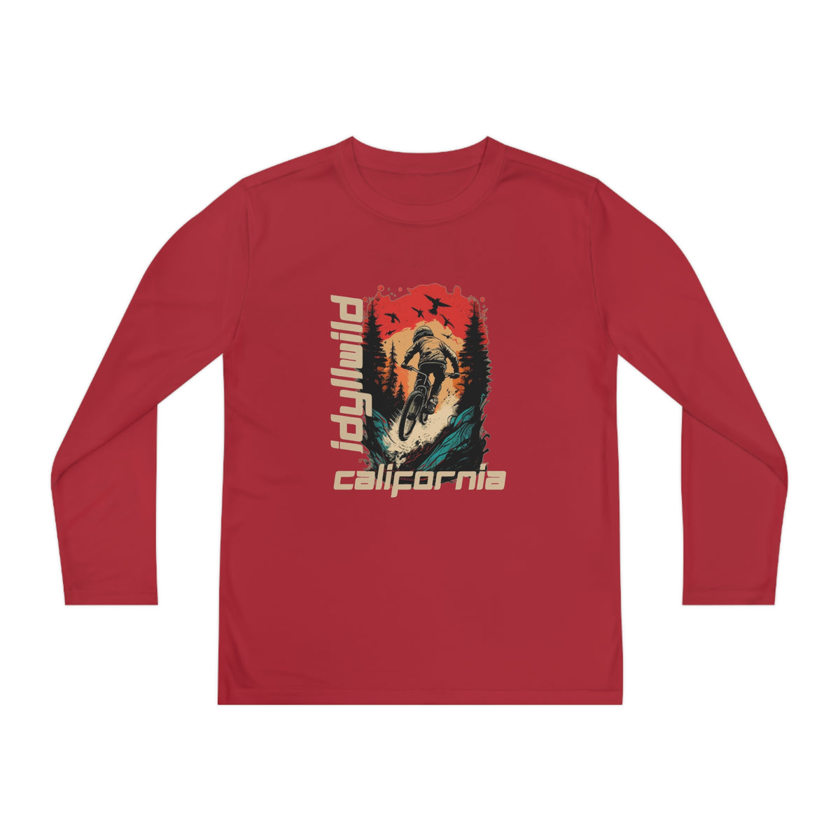 Idyllwild Mountain Biking Youth Long Sleeve Competitor Tee