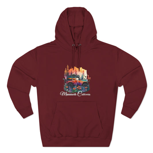 Mammoth California Jeep Floral Hoodie