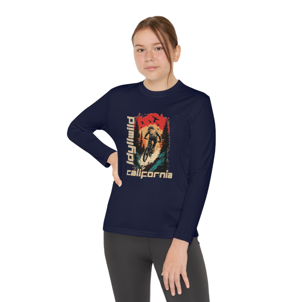 Idyllwild Mountain Biking Youth Long Sleeve Competitor Tee