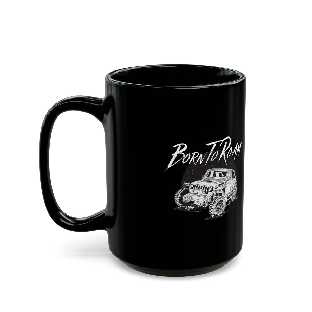 Mammoth Jeep Black Coffee Tea Mug