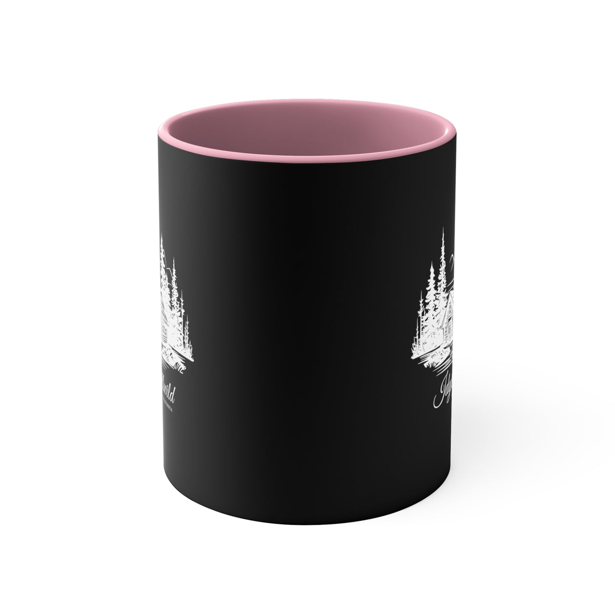 Black Idyllwild Cabin Accent Mug