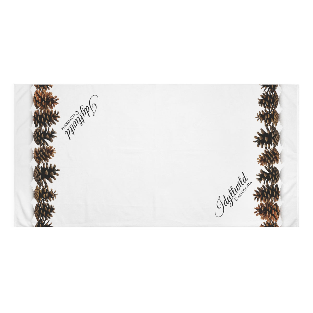 Idyllwild Row of Cones Mink-Cotton Towel