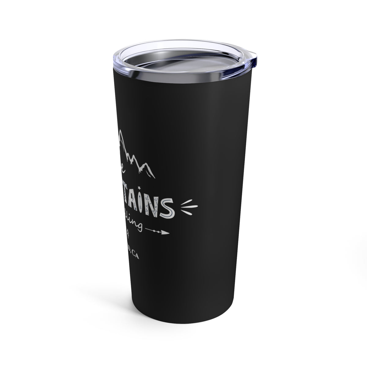 Tumbler 20oz The Mountains Are Calling Black