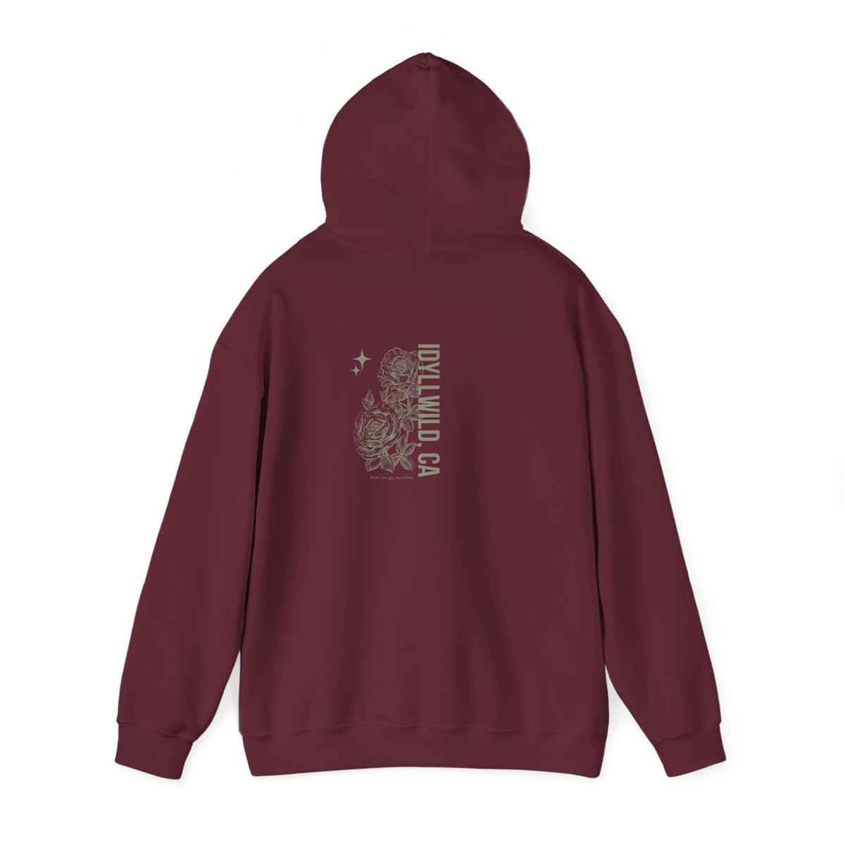 Unisex Heavy Blend™ Hooded Sweatshirt Center FLower