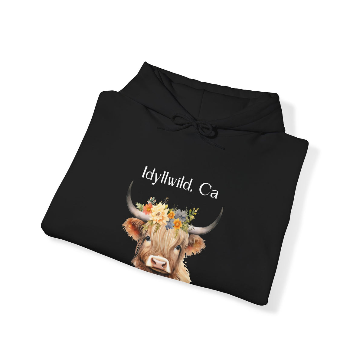 Unisex Heavy Blend™ Hooded Sweatshirt Idyllwild Cow 1