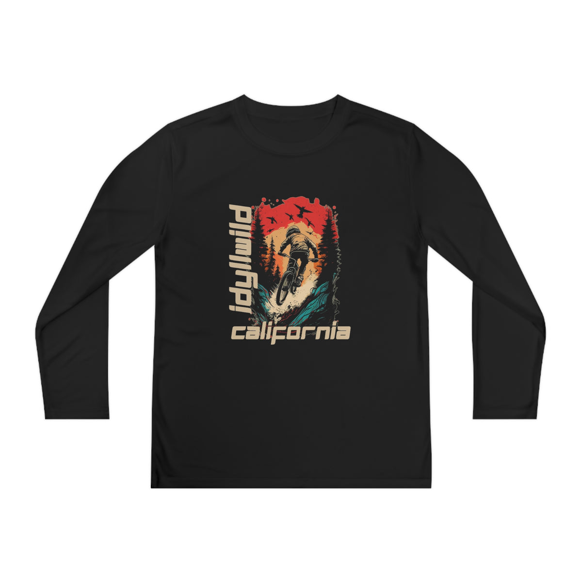 Idyllwild Mountain Biking Youth Long Sleeve Competitor Tee