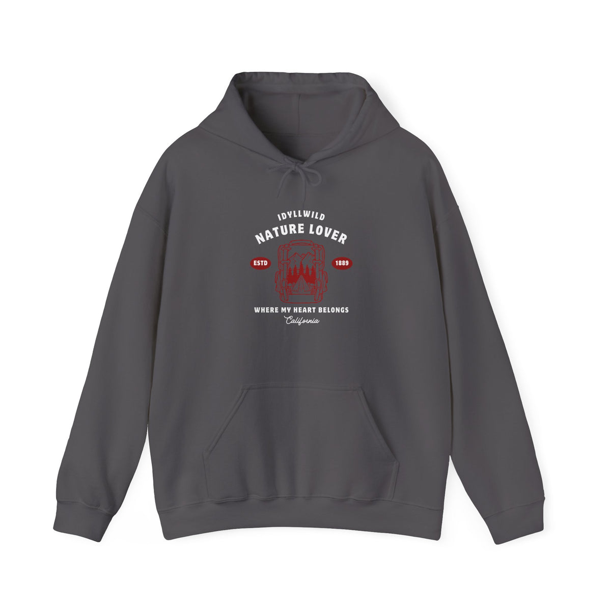 Idyllwild Nature Lover Established Red Letter Hoodie