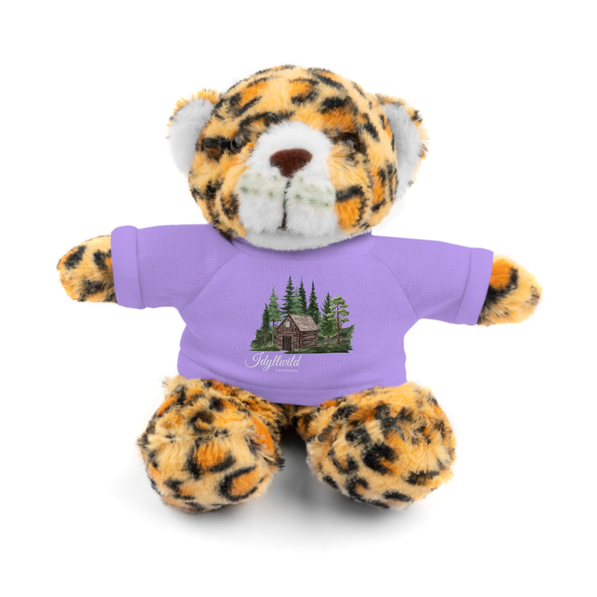 Stuffed Animals with Tee Cabin in the Woods Picture Idyllwild