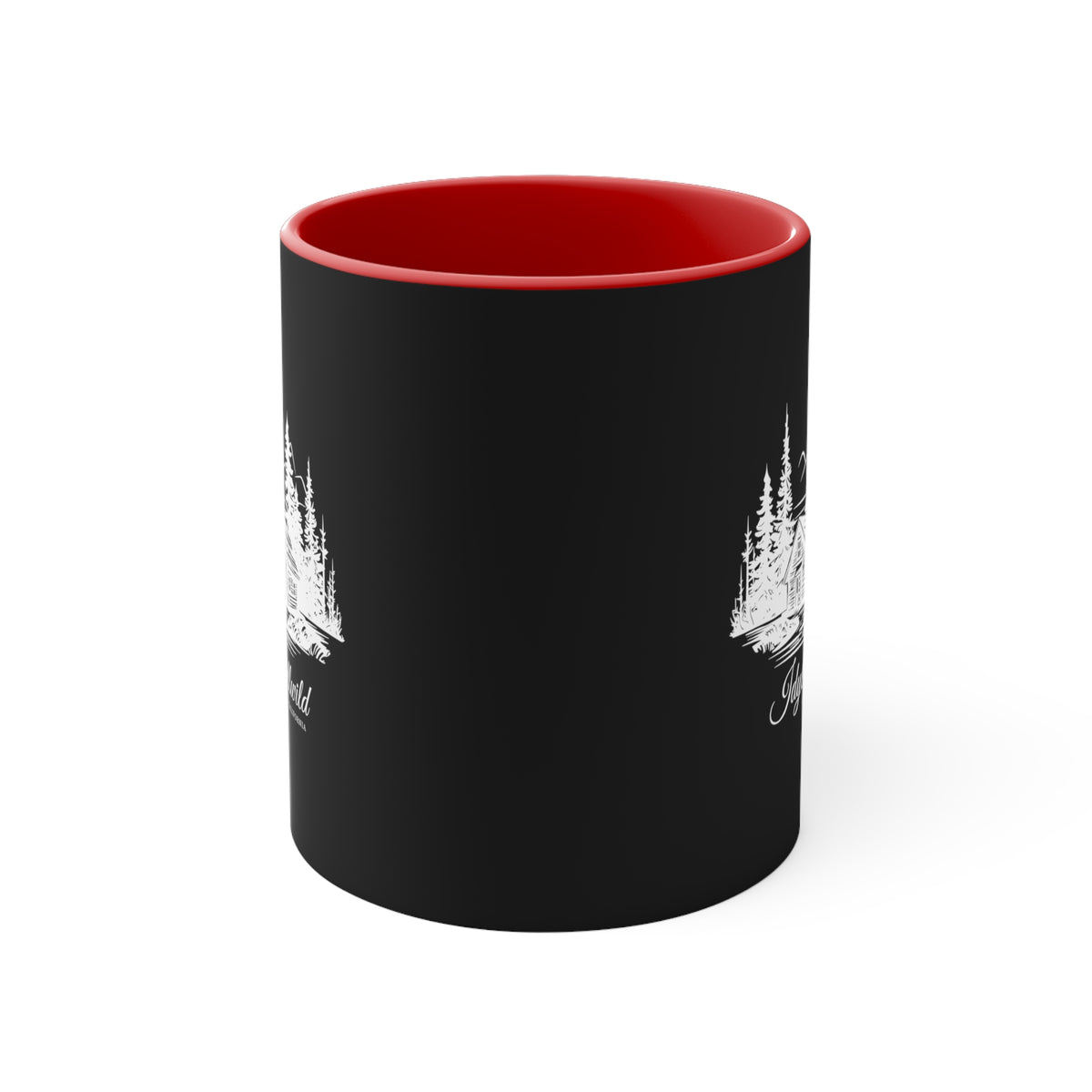 Black Idyllwild Cabin Accent Mug