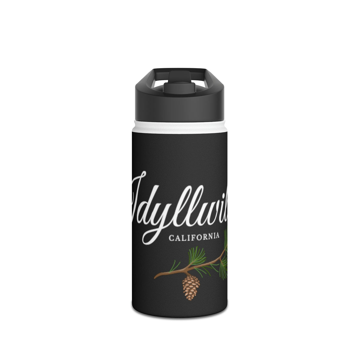 Stainless Steel Water Bottle, Standard Lid Idyllwild Classy Pine