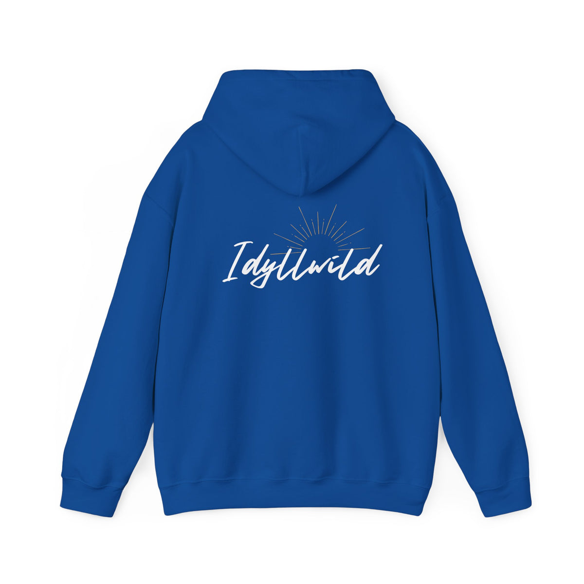 Idyllwild white script grey suburst Hoodie