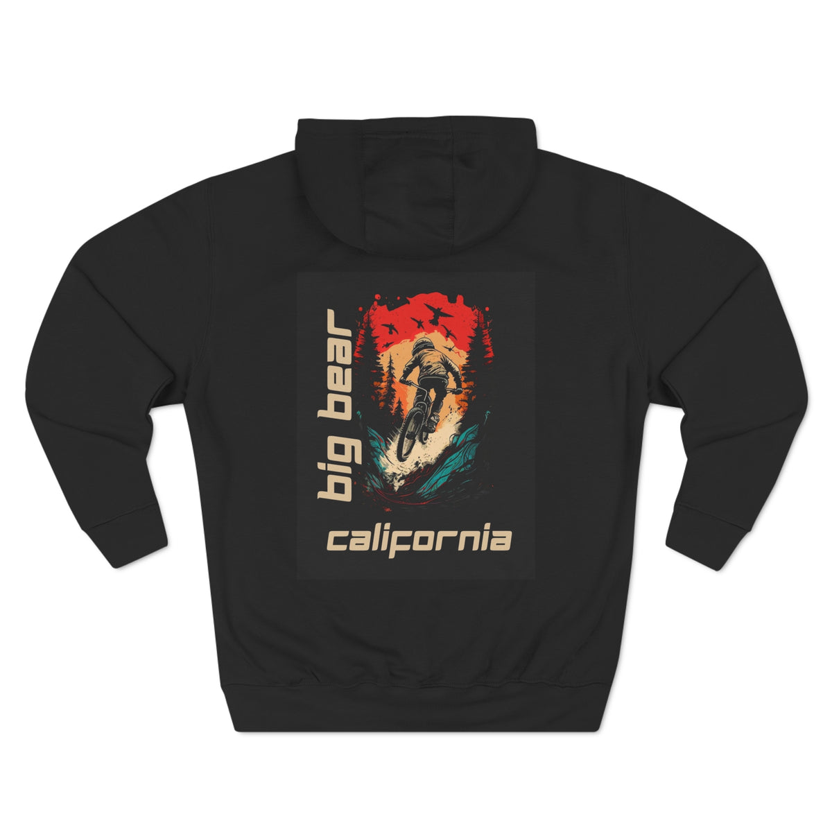 Big Bear California Mountain Biking Hoodie