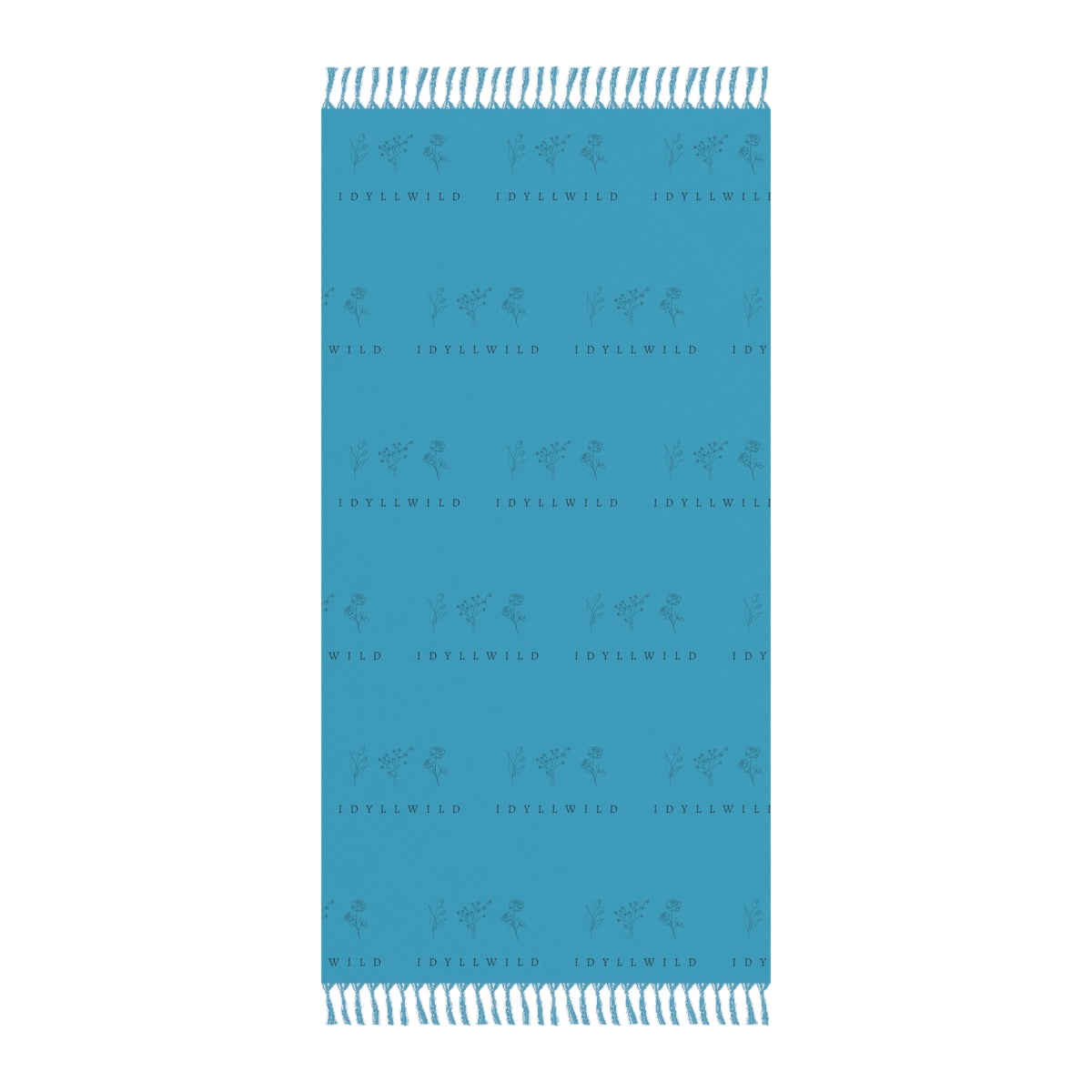 Boho Beach Cloth IdyllWIld Foral Boho Pattern Turquoise