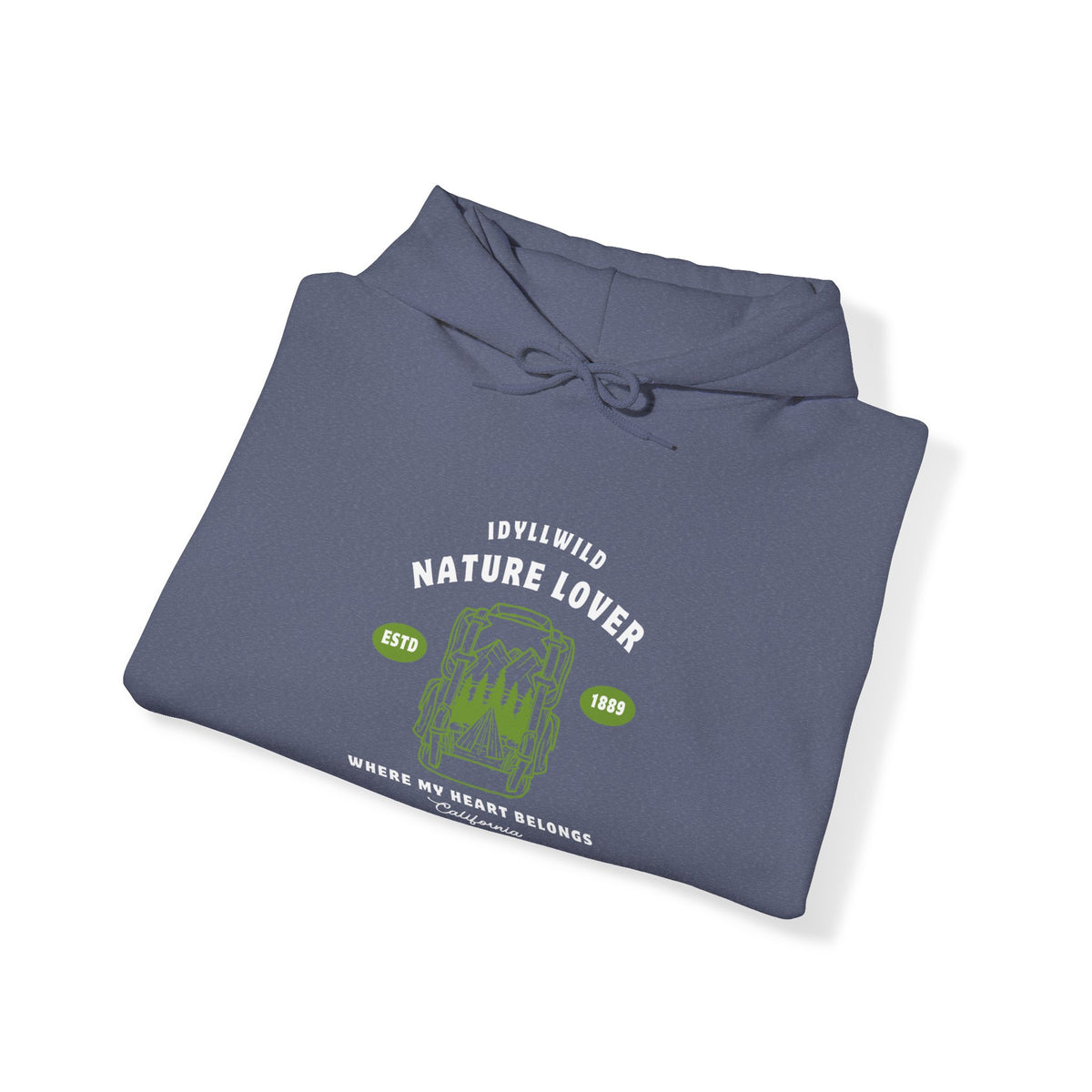Idyllwild Nature Lover Established Green Hoodie