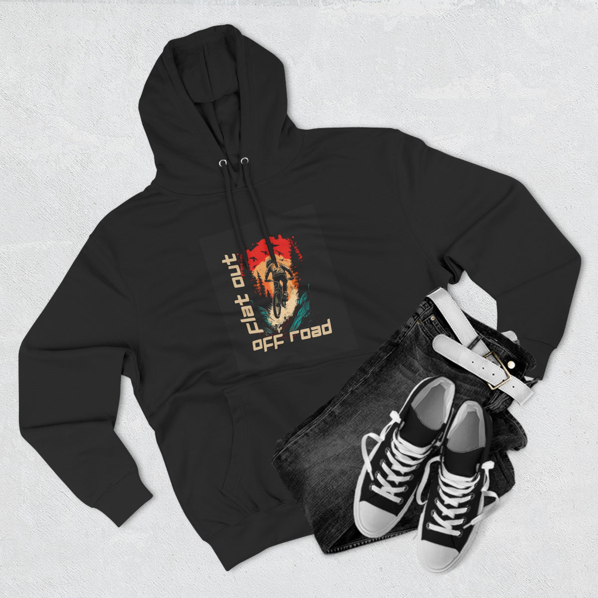 "Flat Out Off Road" Mountain Biking Hoodie
