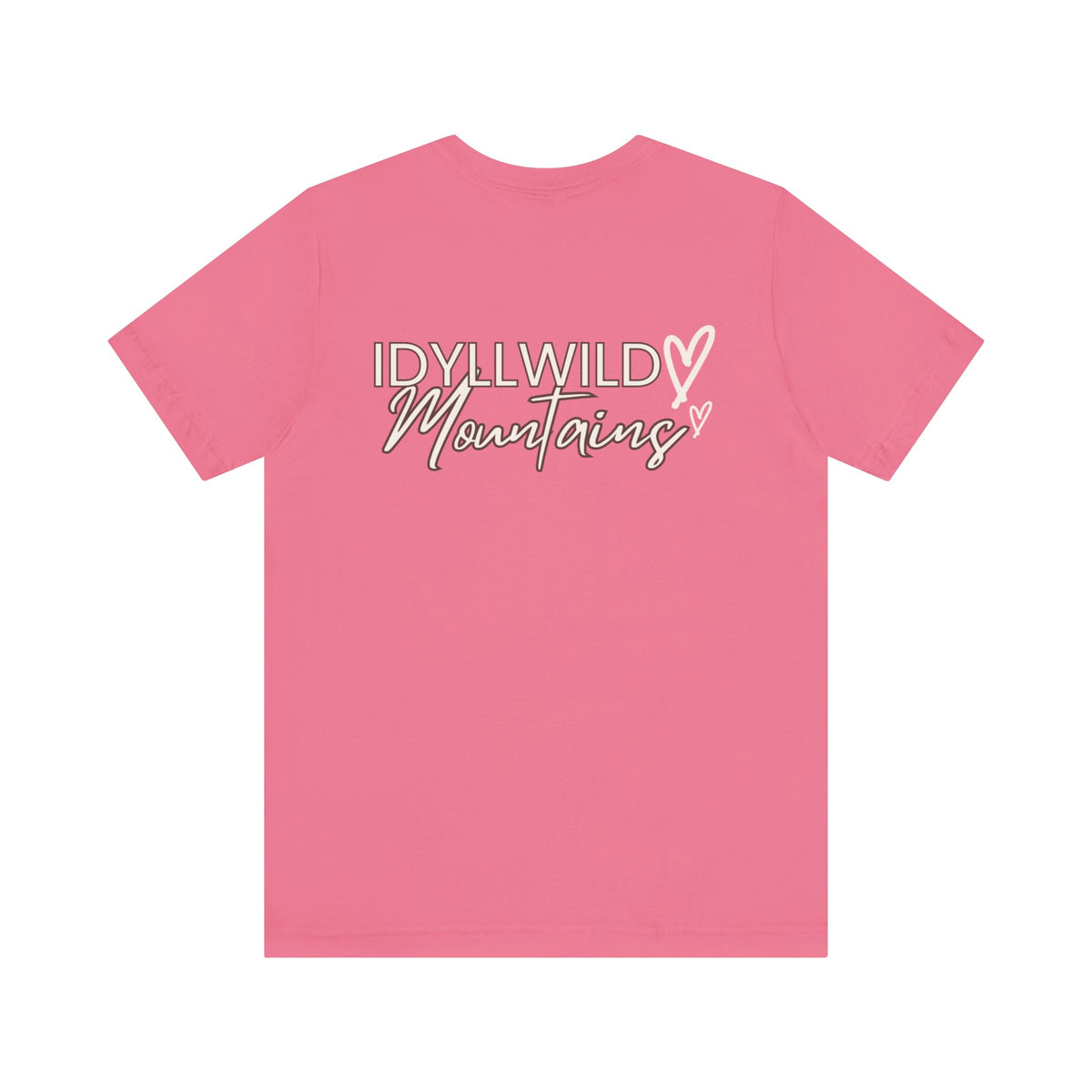 Womens Jersey Short Sleeve Idyllwild Mountains Heart T-shirt