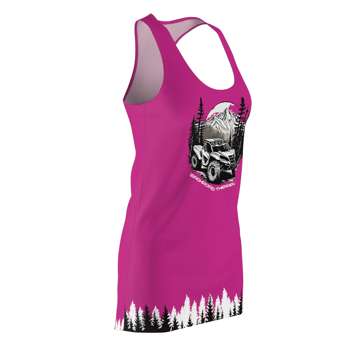 Women's  Back Road Therapy Can Am Pink Racerback Dress