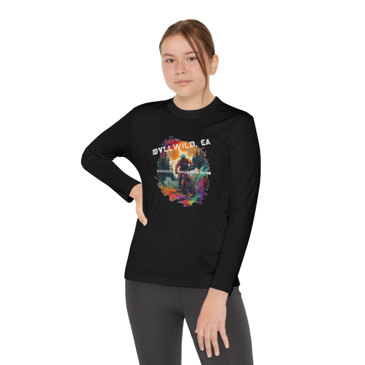 Idyllwild Mountain Biking Youth Long Sleeve Competitor Tee