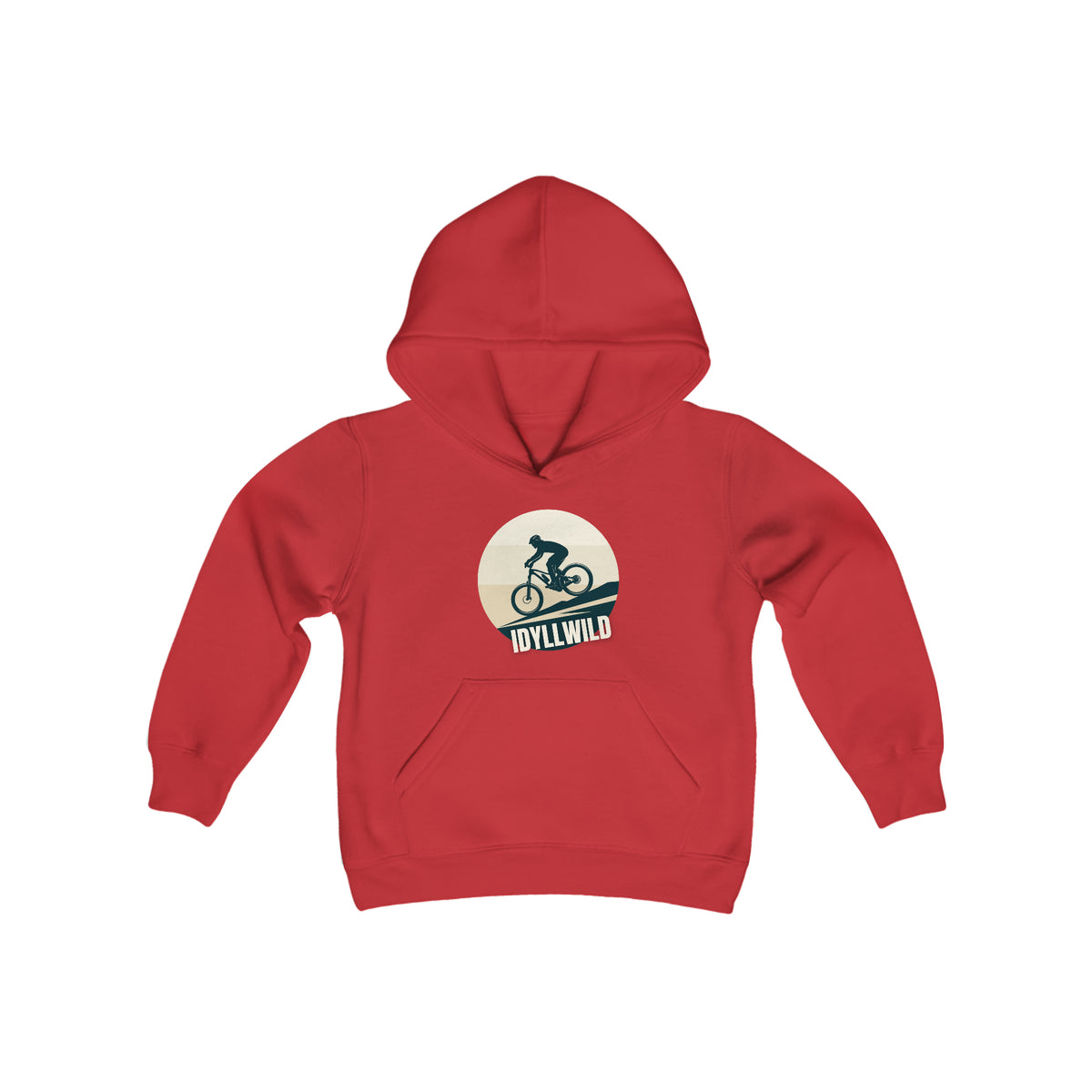 Youth Heavy Blend Hooded Sweatshirt Mountain Bike