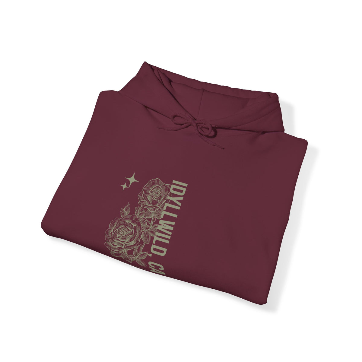 Unisex Heavy Blend™ Hooded Sweatshirt Center FLower