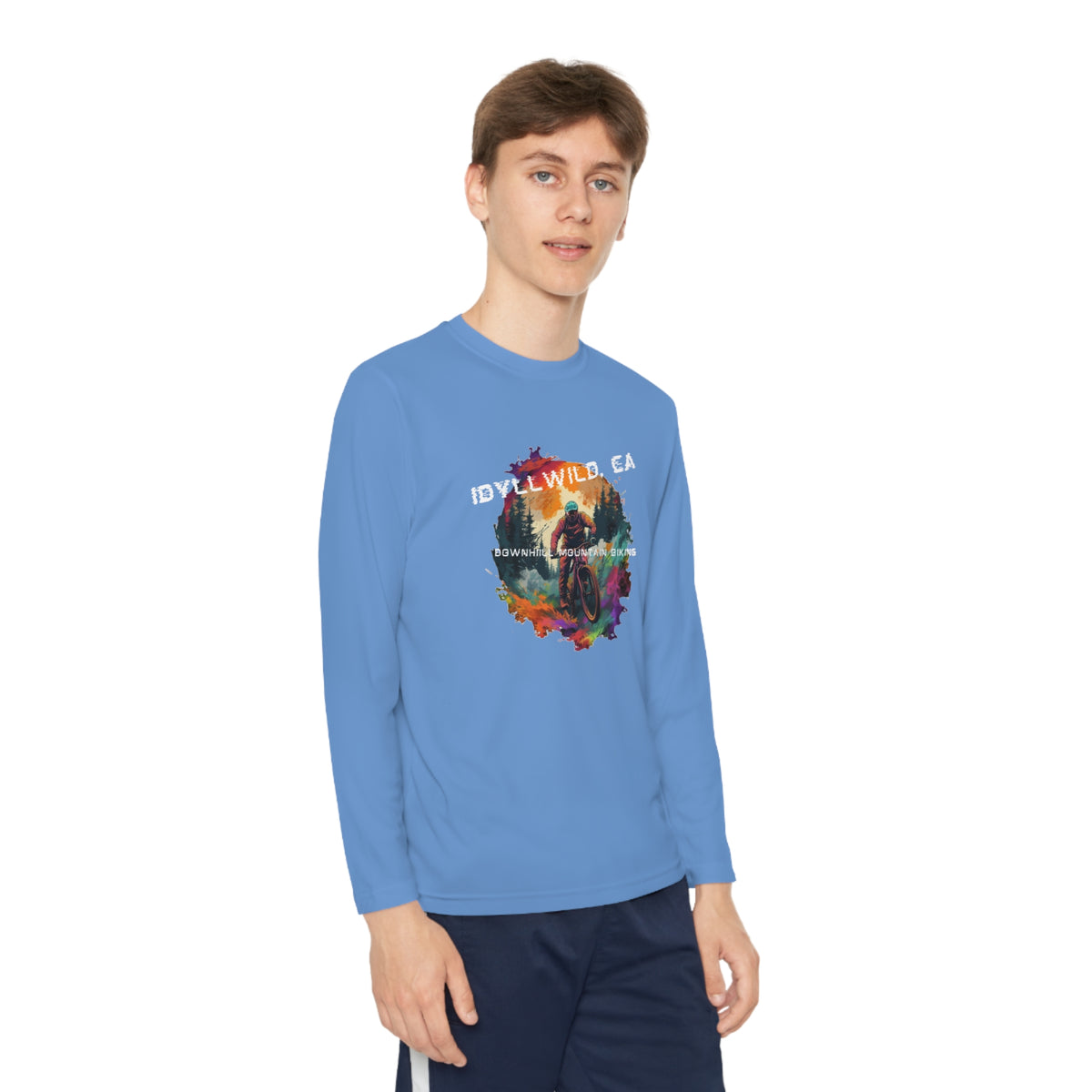 Idyllwild Mountain Biking Youth Long Sleeve Competitor Tee