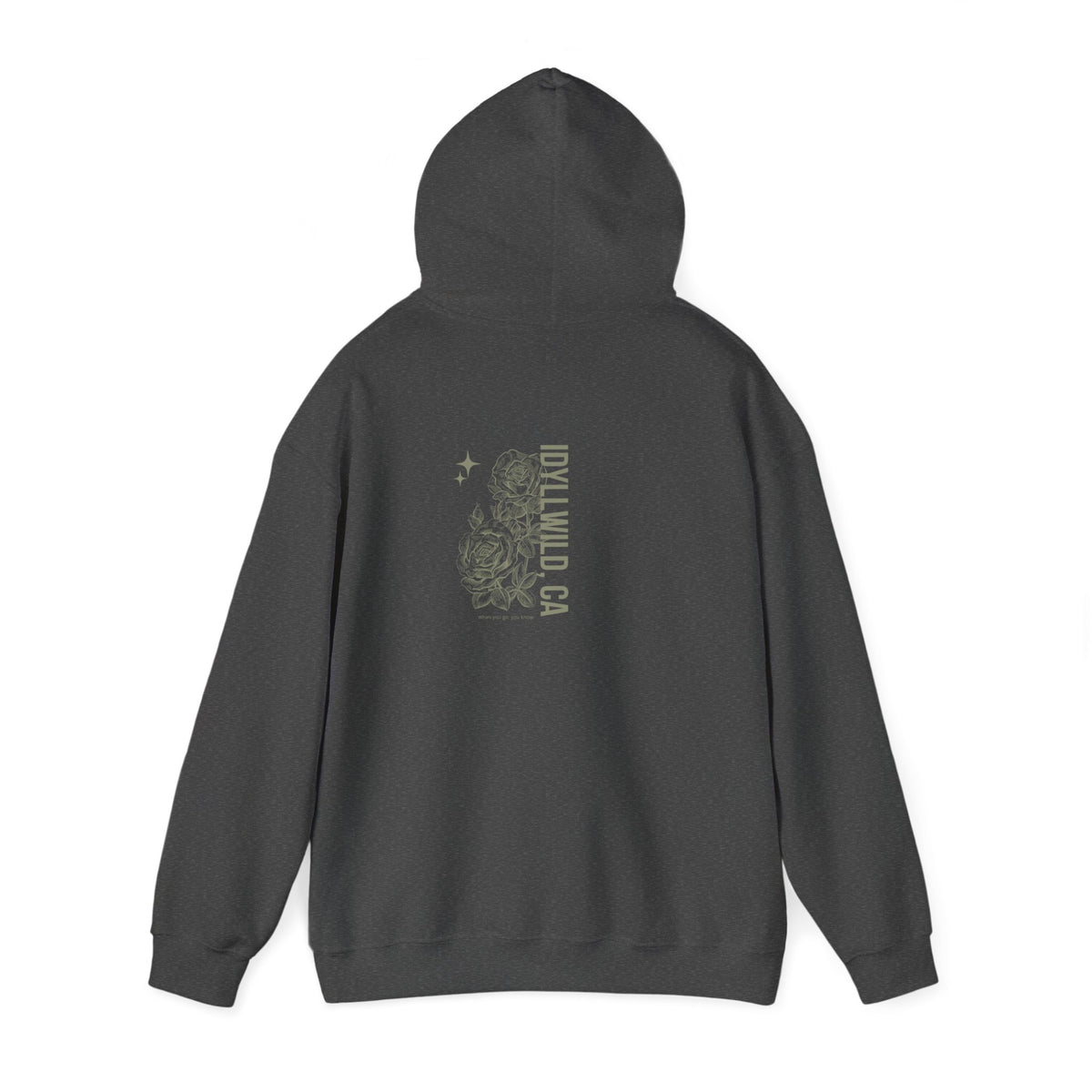 Unisex Heavy Blend™ Hooded Sweatshirt Center FLower