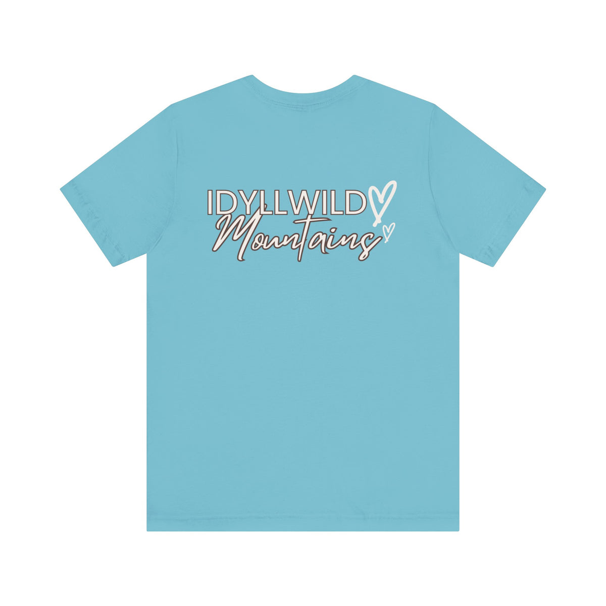Womens Jersey Short Sleeve Idyllwild Mountains Heart T-shirt