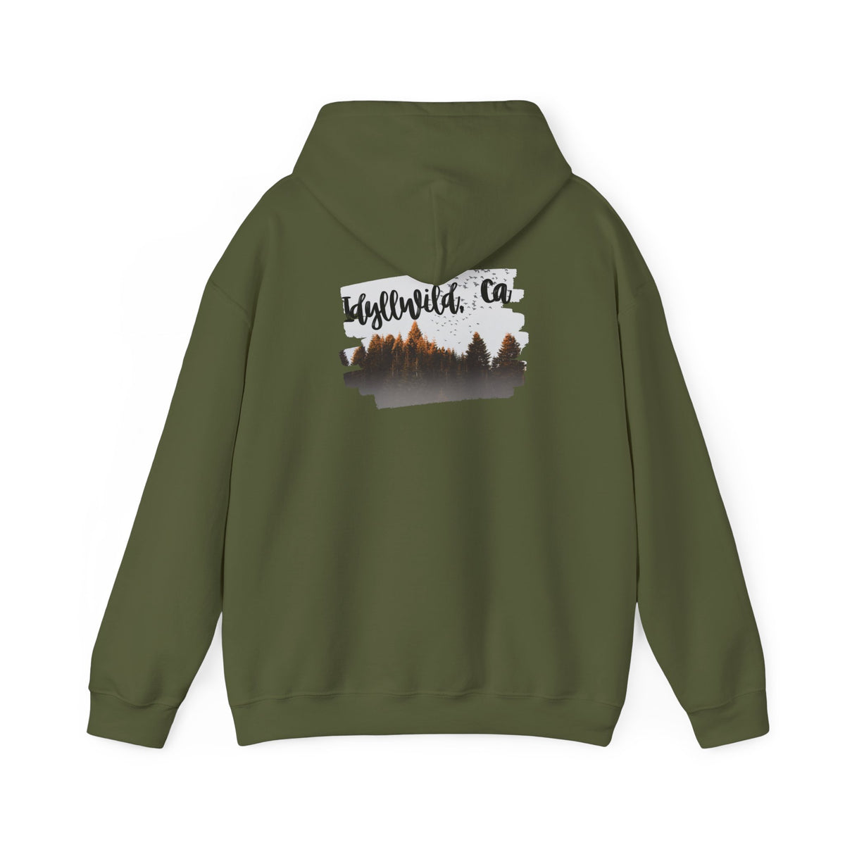 Unisex Heavy Blend™ Hooded Sweatshirt Forest PeekaBoo Scene