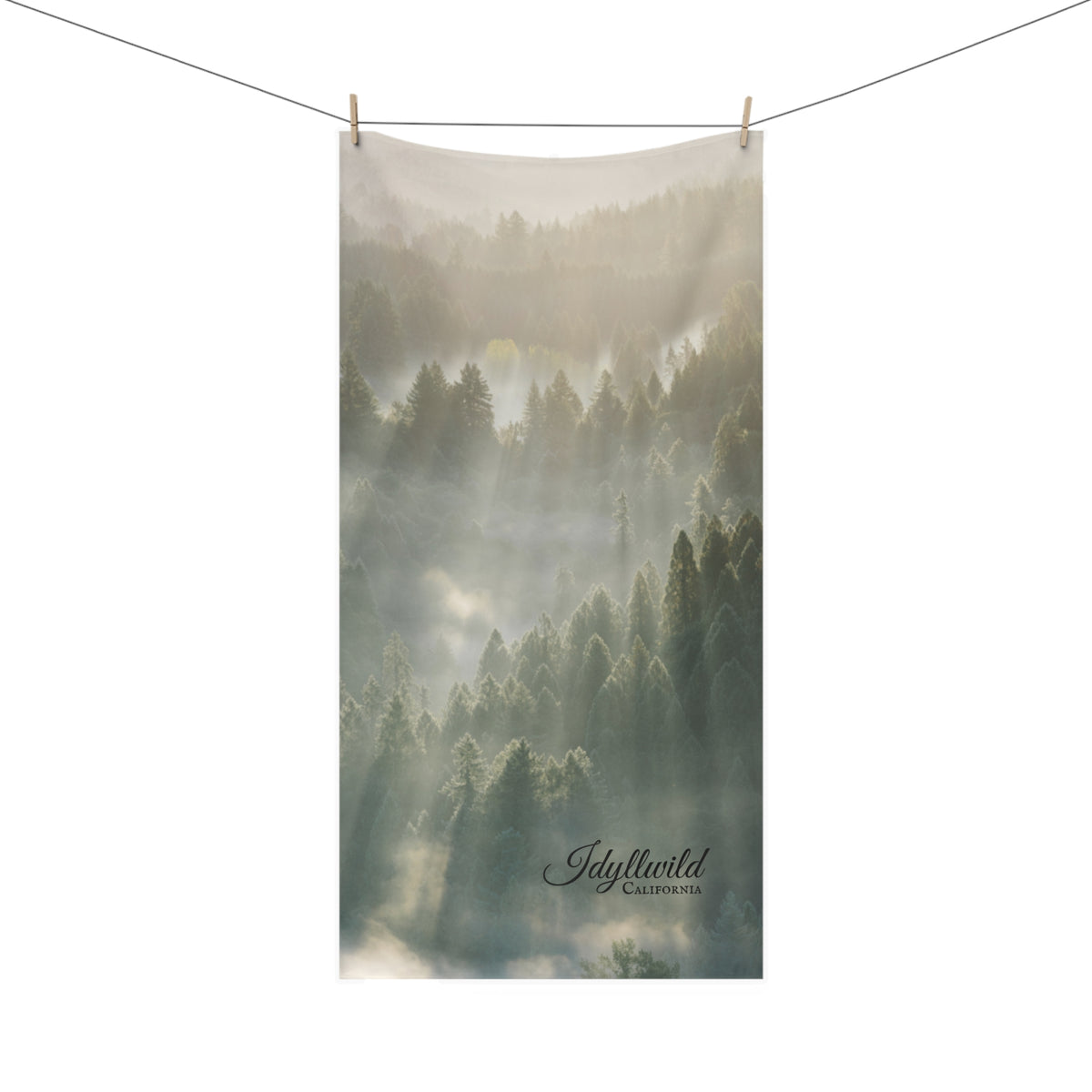 Idyllwild Cloud Forest Mink-Cotton Towel