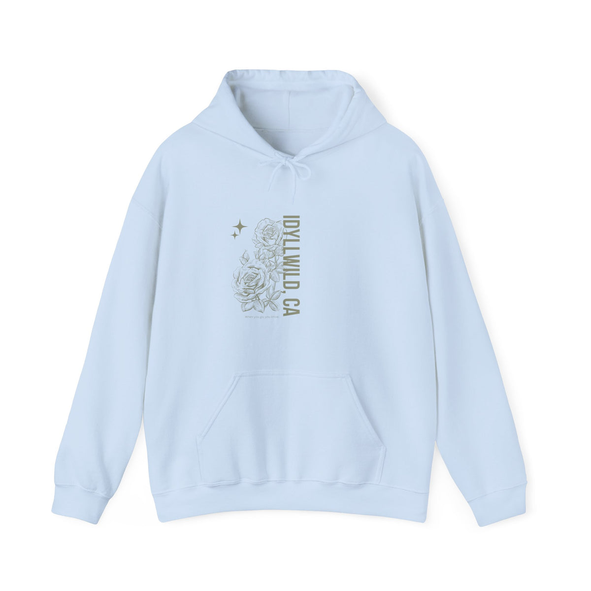 Unisex Heavy Blend™ Hooded Sweatshirt Center FLower