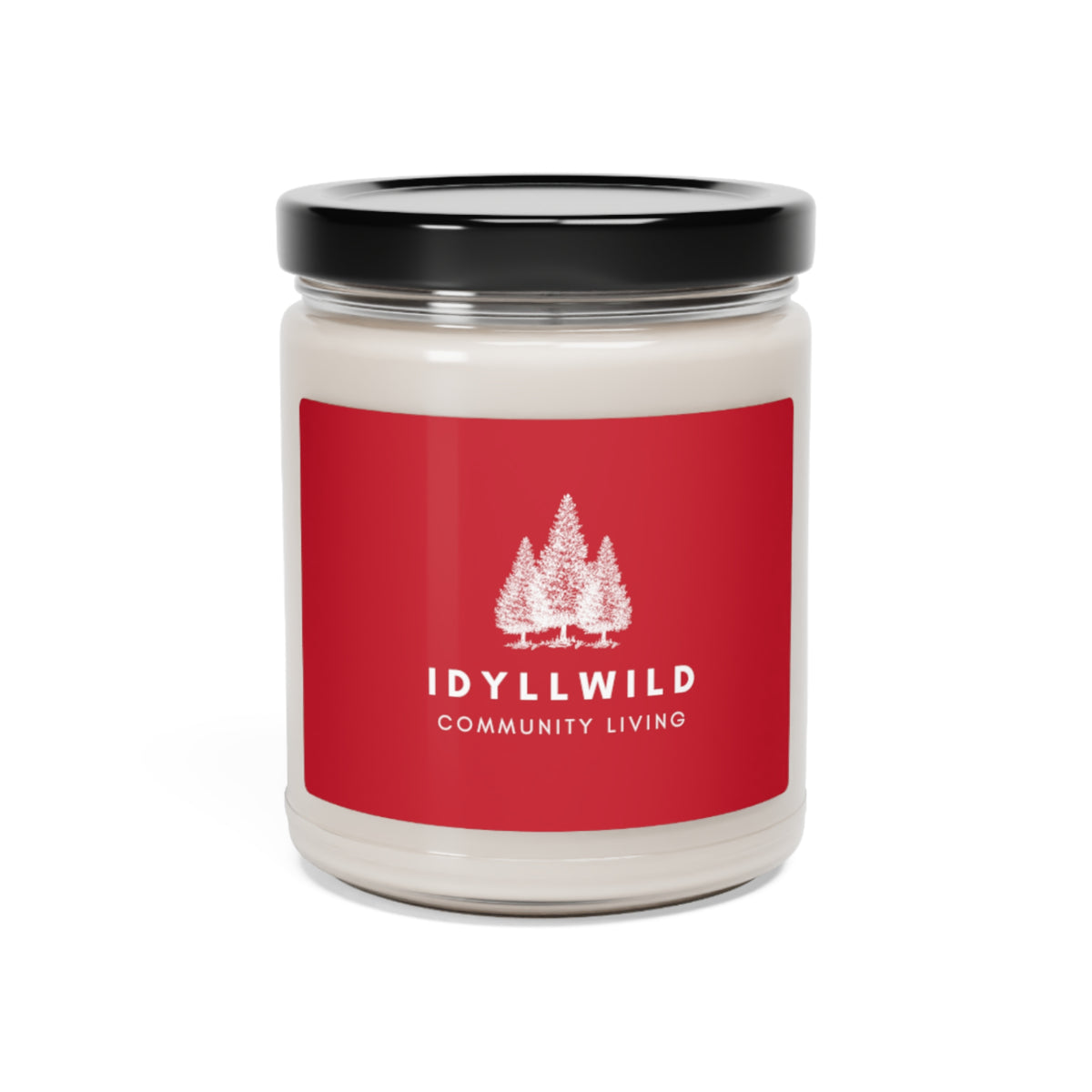 Scented Soy Candle, 9oz Idyllwild Community Red