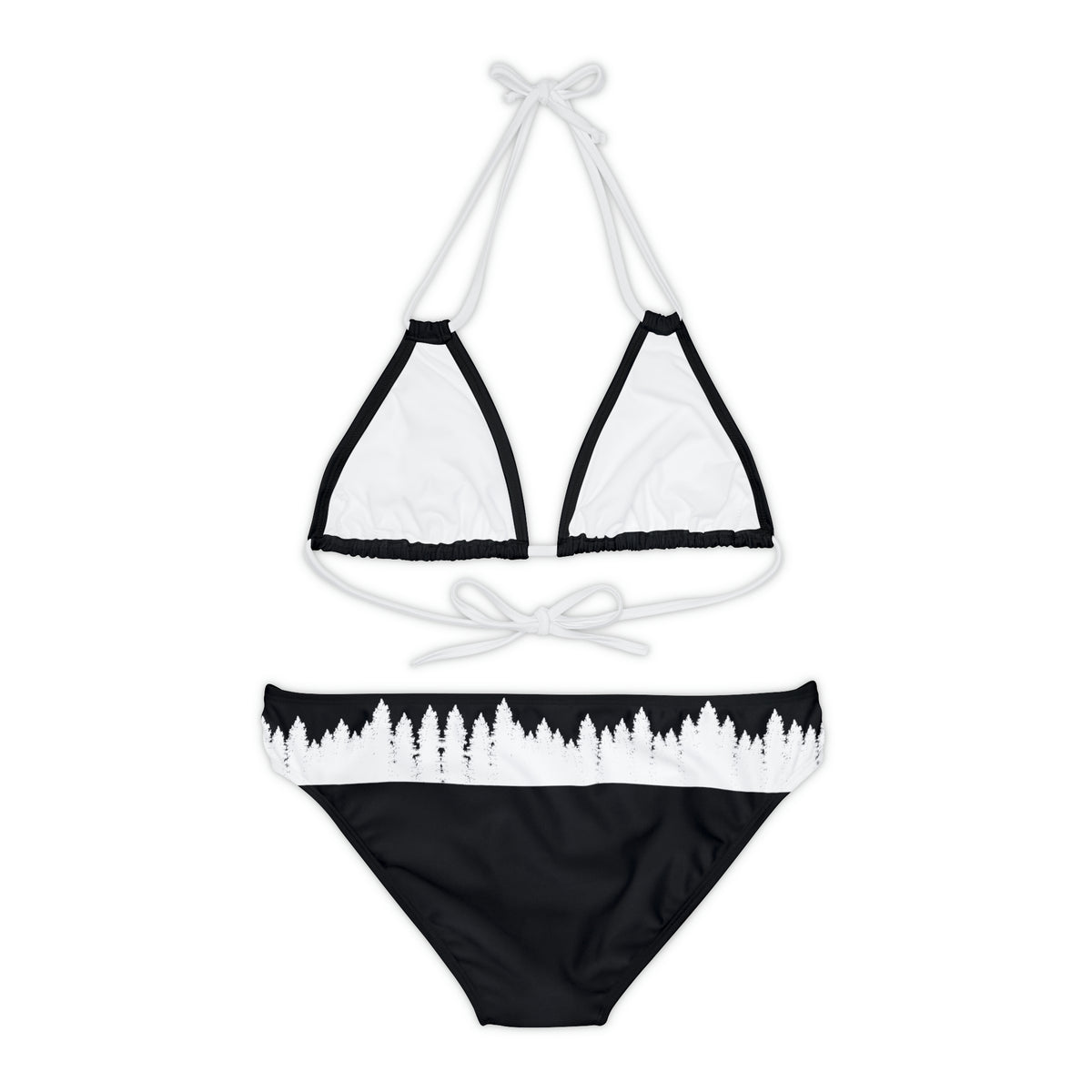 Strappy Bikini Set (AOP) Idyllwild Highlander Cow