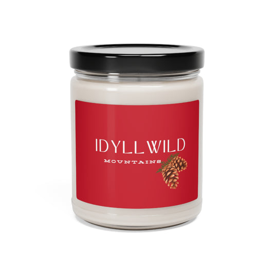 Scented Soy Candle, 9oz Idyllwild Mountains Pine Cone Red Label