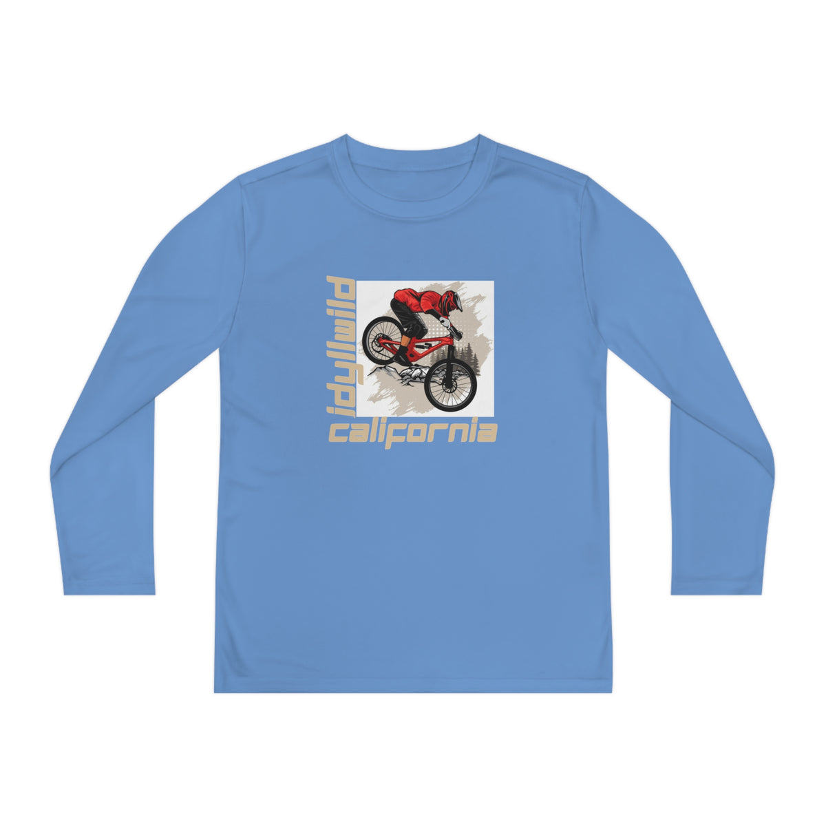 Idyllwild Mountain Biking Square II Youth Long Sleeve Competitor Tee
