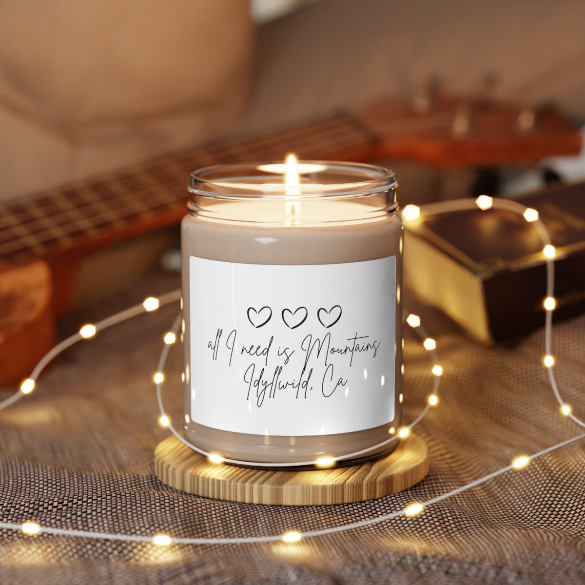 Scented Soy Candle, 9oz all i need is mountains