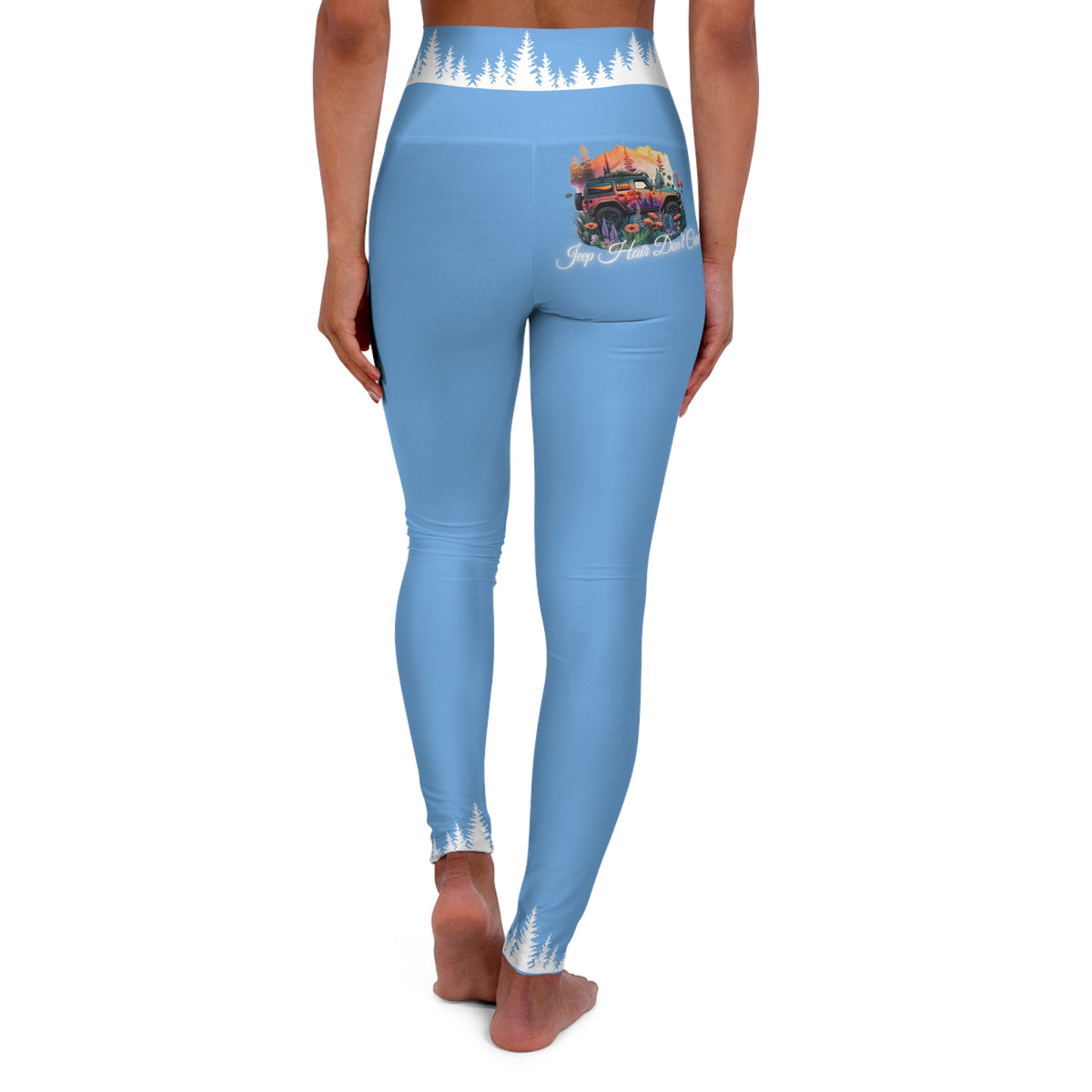 Jeep Hair Don't Care Blue Leggings