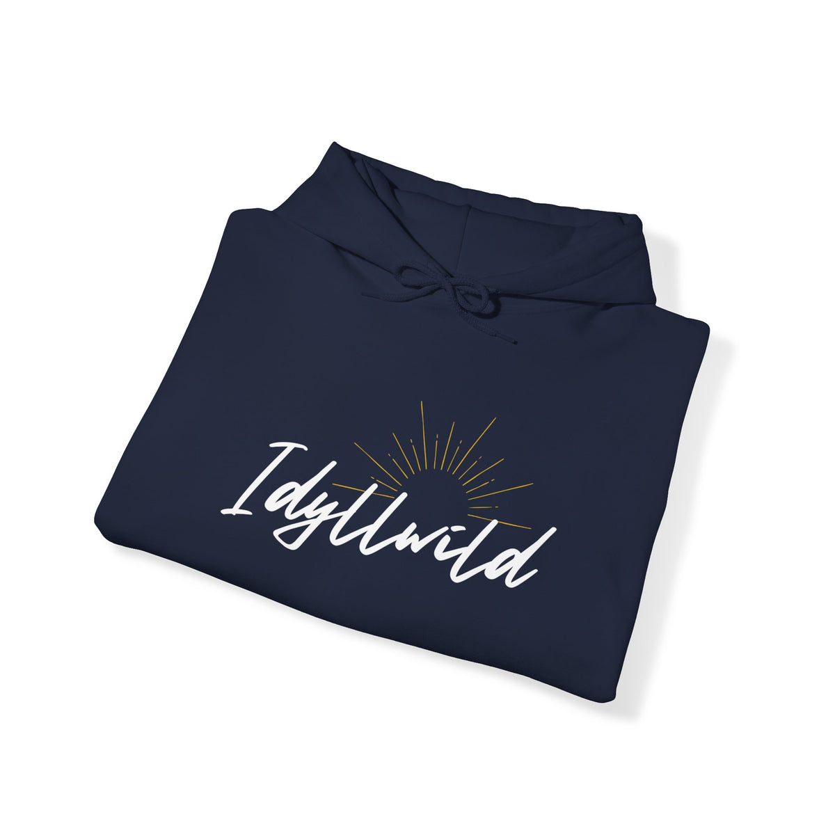 Idyllwild white script grey suburst Hoodie