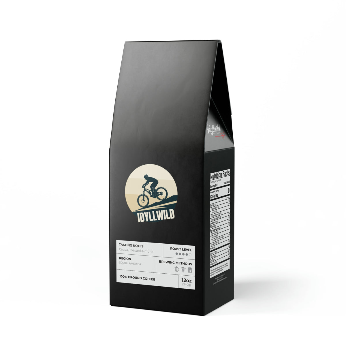 Cascades Coffee Blend (Medium-Dark Roast) Idyllwild Downhill Mountain Bike Black