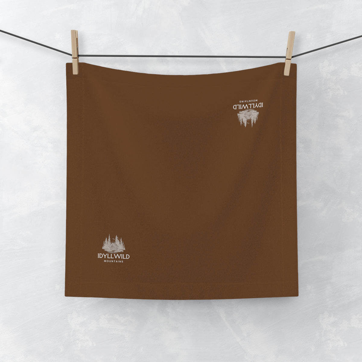 Face Towel Cabin in the Woods Brown