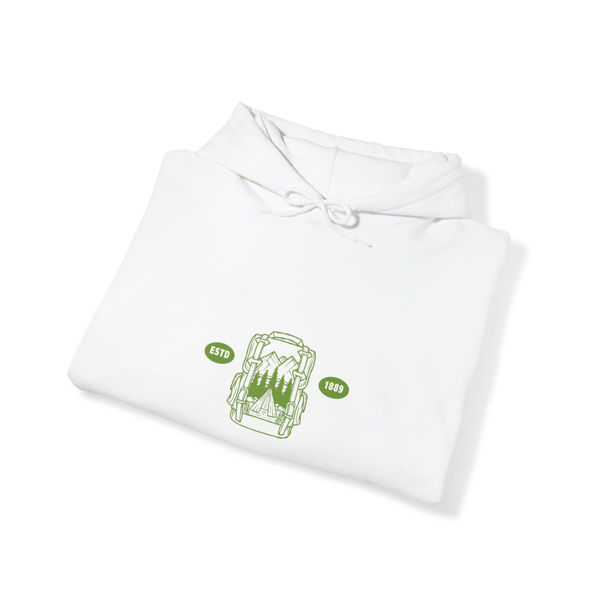Idyllwild Nature Lover Established Green Hoodie