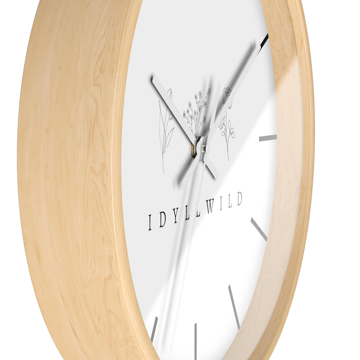 Wall Clock Idyllwild Boho Floral