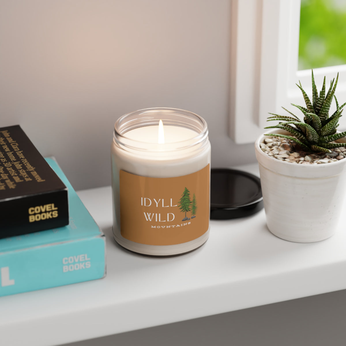 Scented Soy Candle, 9oz Idyllwild PinePic Tan Label