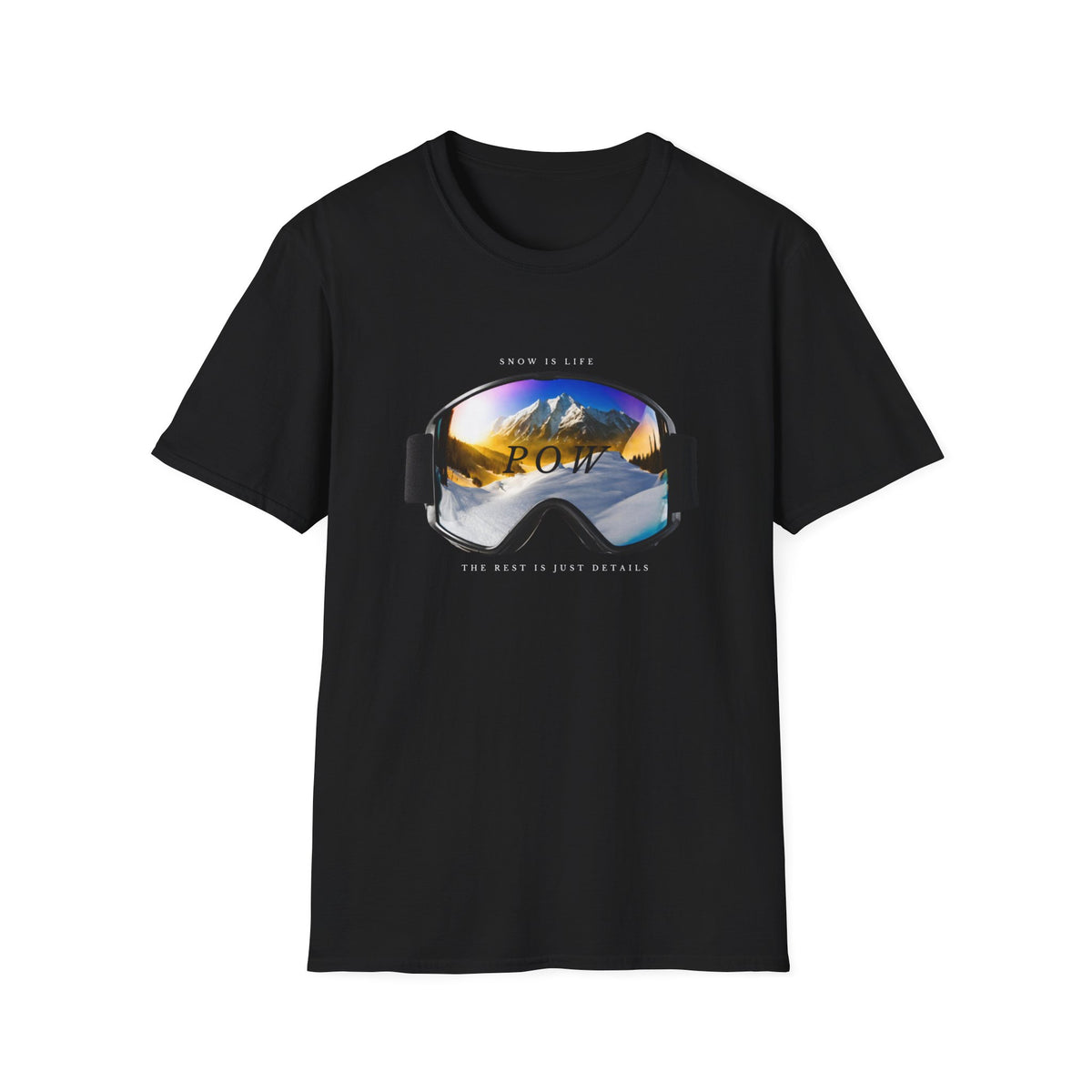 Snowboarding "Pow" Softstyle T-Shirt